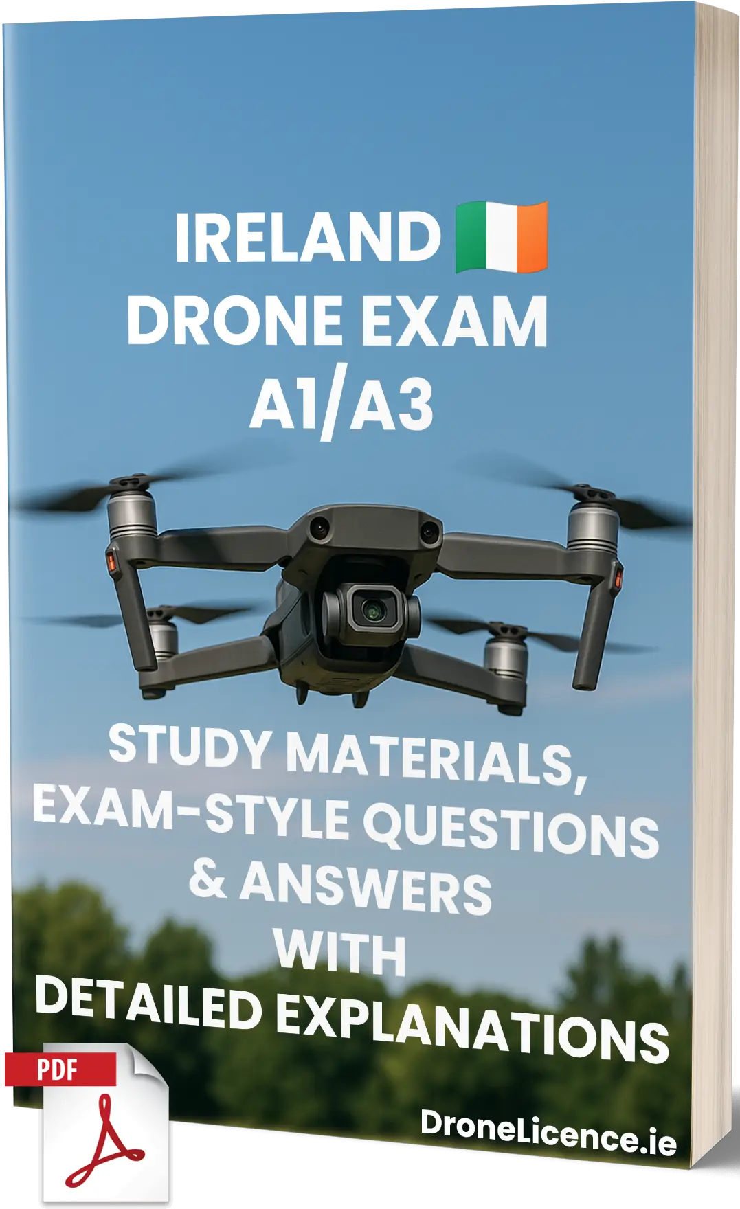Ireland A1/A3 Drone Exam Materials – Full Theory & 500+ Exam-Style Questions & Answers With Detailed Explanations - Image 1
